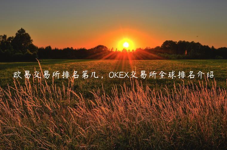 欧易交易所排名第几，OKEX交易所全球排名介绍